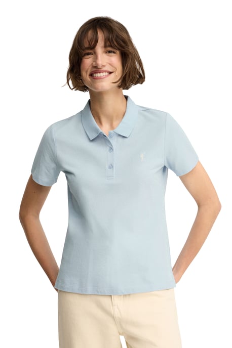 Poloshirt hellblau mit Rigby Go Stickerei im Regular Fit - Image 2