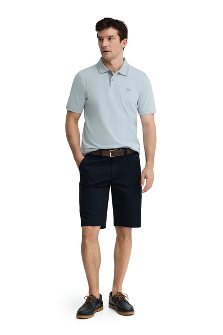 Kurzärmliges Poloshirt hellblau mit Polo Club Patch - Image 3
