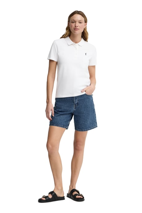 Poloshirt weiß mit Rigby Go Stickerei im Regular Fit - Image 3