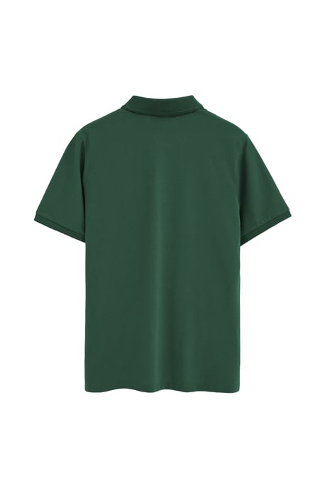 Zweierpack Herren-Poloshirts indigoblau und flaschengrün mit kurzen Ärmeln und gesticktem Rigby Go Logo - Image 2
