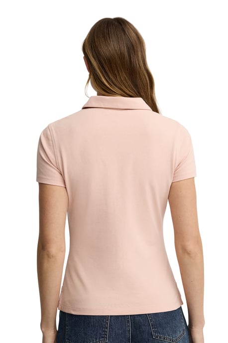Kurzärmliges Poloshirt make-up-rosa mit Rigby Go Stickerei im Slim Fit - Image 4