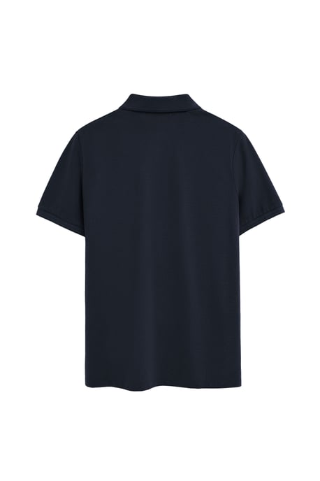 Poloshirt marineblau im Regular Fit mit maritimem Polo Club Patch - Image 2
