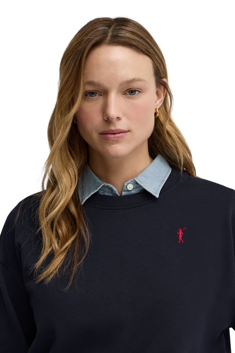 Sweatshirt marineblau im Regular Fit mit Rigby Go Stickerei - Image 2