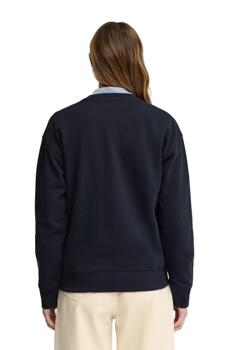 Sweatshirt marineblau im Regular Fit mit Rigby Go Stickerei - Image 4