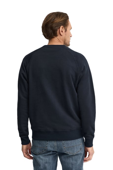 Sweatshirt marineblau im Relaxed Fit mit gummiertem Polo Club Logo - Image 4