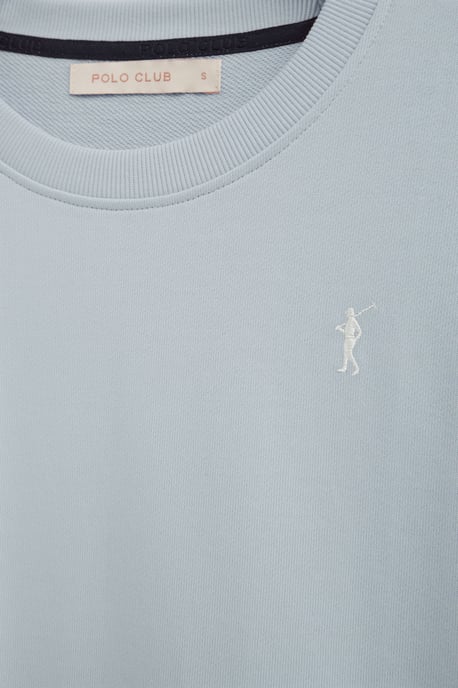 Sweatshirt hellblau im Regular Fit mit Rigby Go Stickerei - Image 3