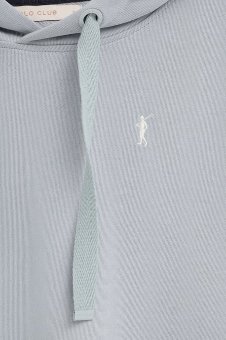 Sweatshirt hellblau im Regular Fit mit Kapuze und Rigby Go Logo - Image 3