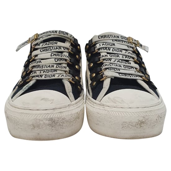 Dior Walk 'n' Dior Sneakers aus navyblauem Baumwollstoff - Image 3