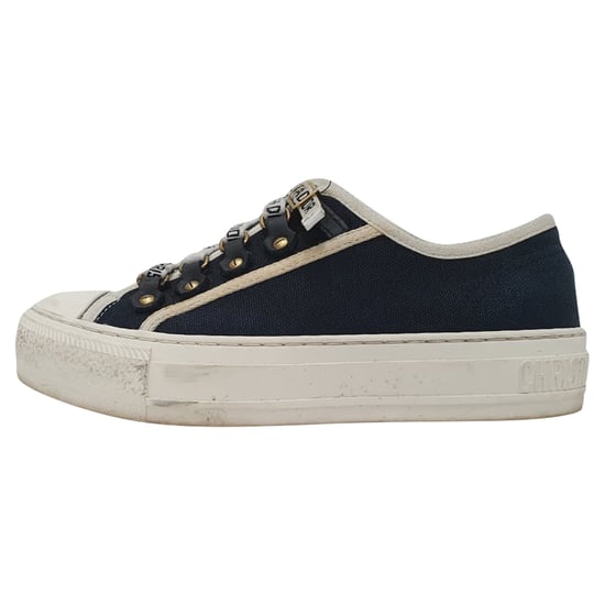 Dior Walk 'n' Dior Sneakers aus navyblauem Baumwollstoff - Image 4