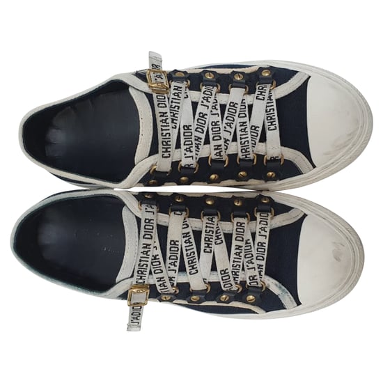 Dior Walk 'n' Dior Sneakers aus navyblauem Baumwollstoff - Image 6