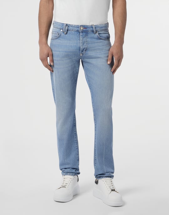 Basic Straight Cut Jeans - Image 2