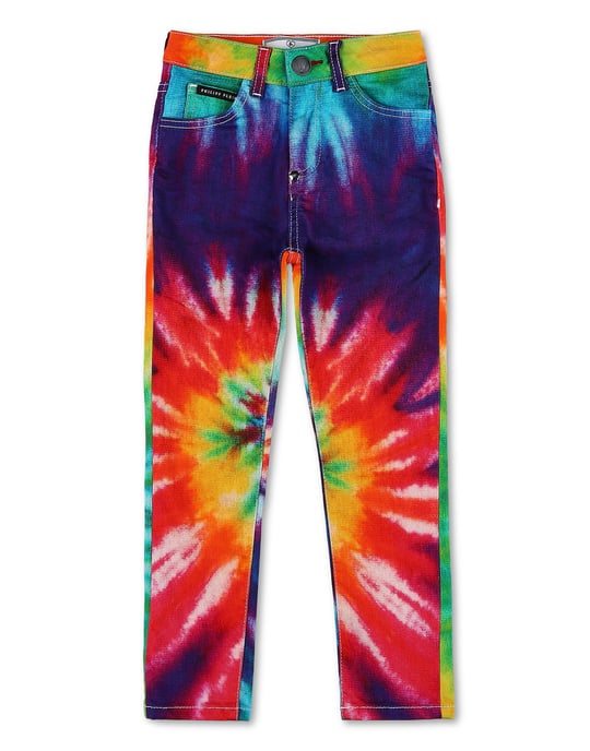 Super Hochtaillierte Jeggings Tie Dye - Image 1