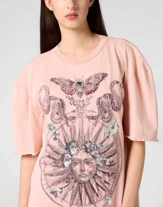 Open Back T-Shirt Dress Butterfly Tattoo - Image 3