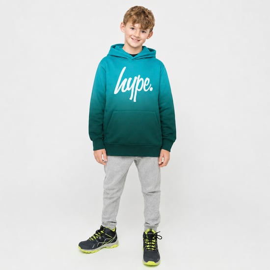 Türkis Ombre Jungen Hoodie Weiches Lässiges Kinder Sweatshirt Bequeme Passform - Image 3