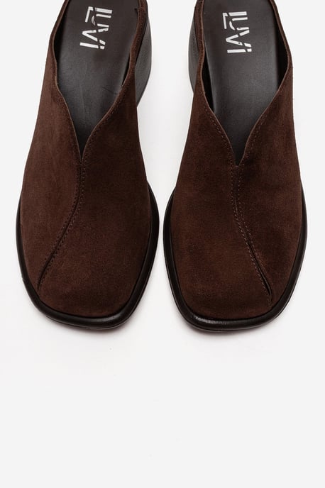 Ardent Leder Blockabsatz Mule - Image 2
