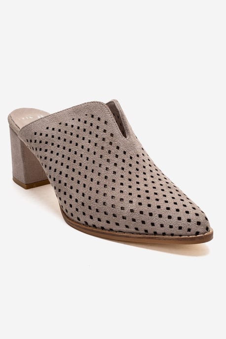 Toen Leder Blockabsatz Pantolette - Image 3