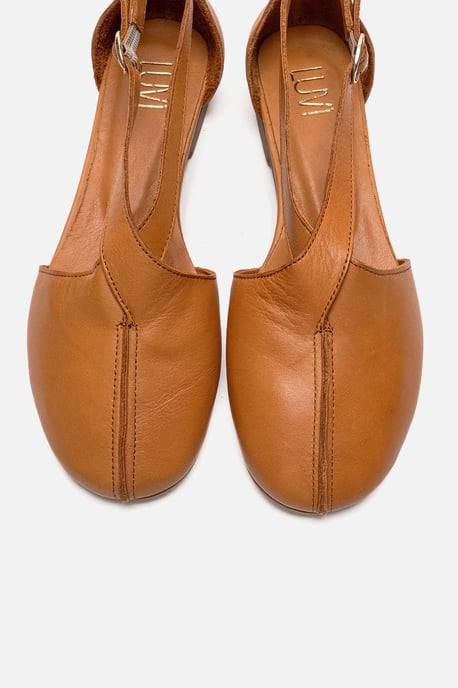 Fable Leder Ballerina mit Seitlichem Ausschnitt - Image 2