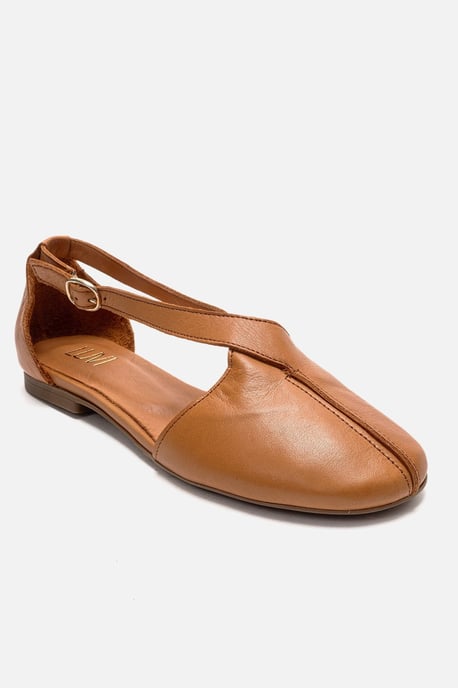 Fable Leder Ballerina mit Seitlichem Ausschnitt - Image 3