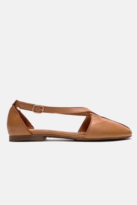 Fable Leder Ballerina mit Seitlichem Ausschnitt - Image 4