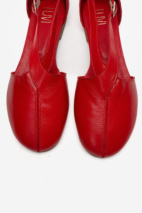 Fable Leder Ballerina mit Seitlichem Ausschnitt - Image 2