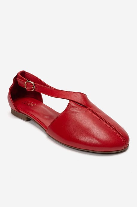 Fable Leder Ballerina mit Seitlichem Ausschnitt - Image 3