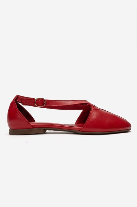 Fable Leder Ballerina mit Seitlichem Ausschnitt - Image 4