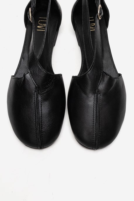 Fable Leder Ballerina mit Seitlichem Ausschnitt - Image 2