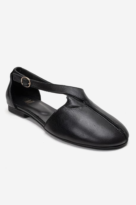 Fable Leder Ballerina mit Seitlichem Ausschnitt - Image 3
