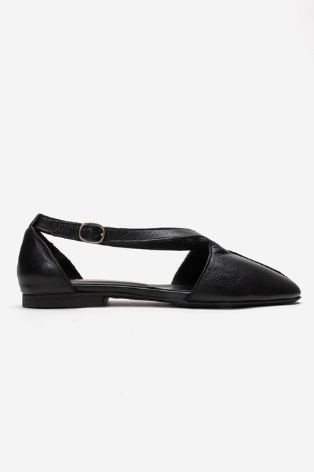 Fable Leder Ballerina mit Seitlichem Ausschnitt - Image 4