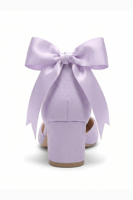 Arielle Schleife Knöchelriemen Blockabsatz Pumps - Image 3