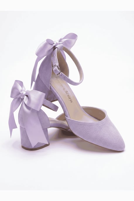 Arielle Schleife Knöchelriemen Blockabsatz Pumps - Image 4
