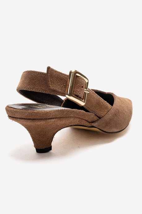 Dioris Leder-Slingback-Kitten-Heel-Pumps - Image 5