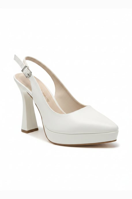 Corin Spitzer Zehenbereich Slingback Hochzeitsplattform Pumps - Image 1