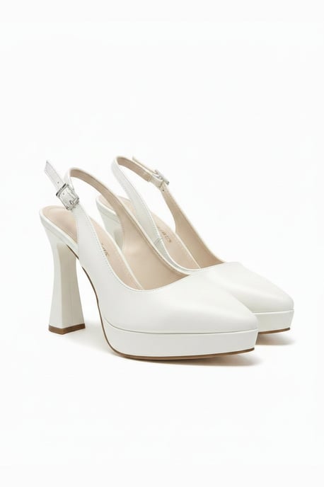 Corin Spitzer Zehenbereich Slingback Hochzeitsplattform Pumps - Image 5