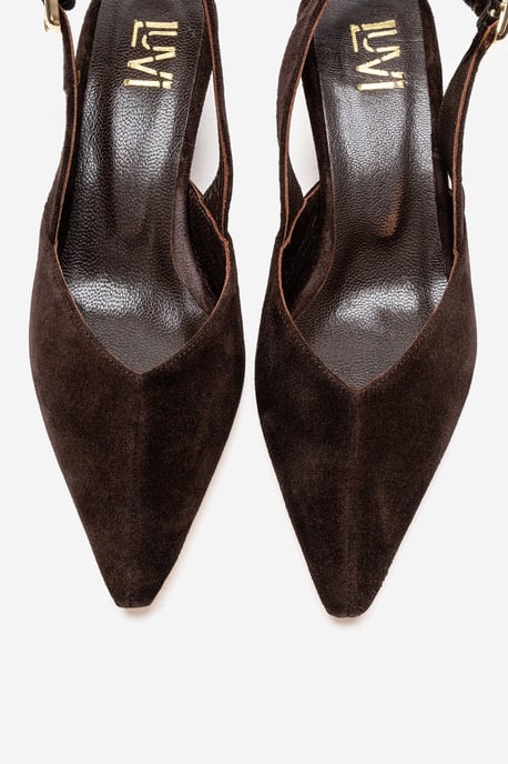 Dioris Leder-Slingback-Kitten-Heel-Pumps - Image 2