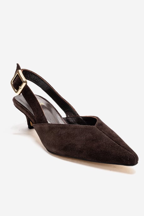 Dioris Leder-Slingback-Kitten-Heel-Pumps - Image 3