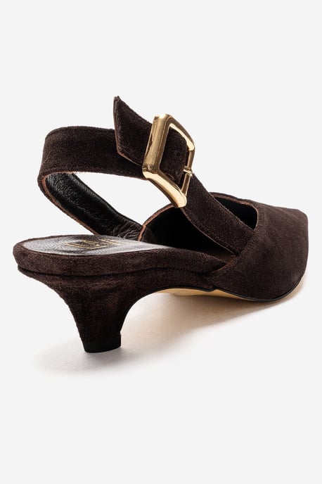 Dioris Leder-Slingback-Kitten-Heel-Pumps - Image 5