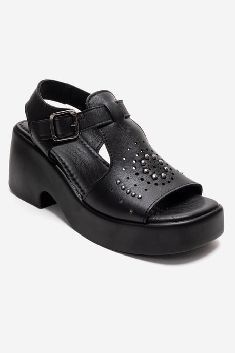 Romina Leder-Plateau-Sandale - Image 3