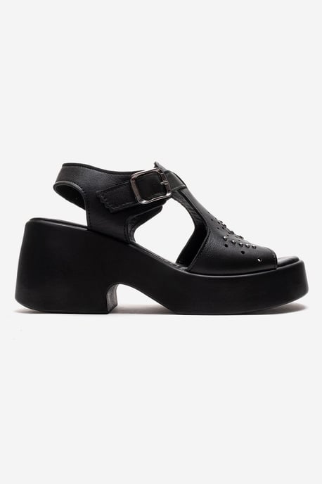 Romina Leder-Plateau-Sandale - Image 4