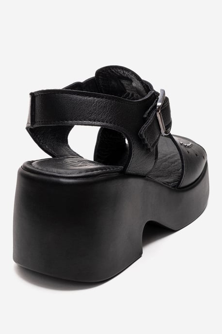 Romina Leder-Plateau-Sandale - Image 5
