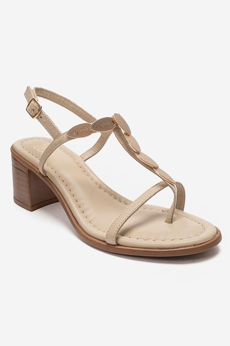 Serona Leder Blockabsatz Sandale - Image 3