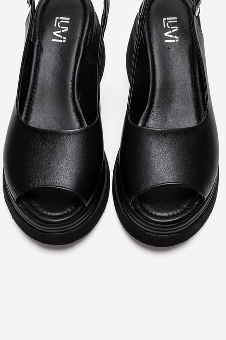 Laure Leder-Keilsandalette - Image 2