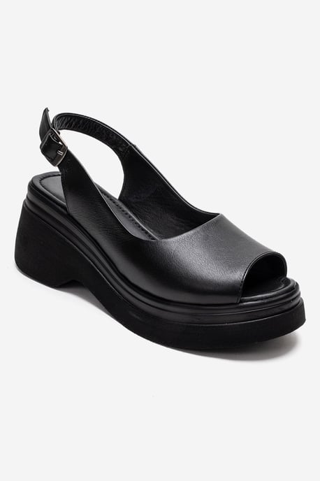 Laure Leder-Keilsandalette - Image 3