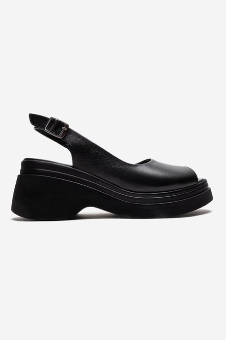 Laure Leder-Keilsandalette - Image 4