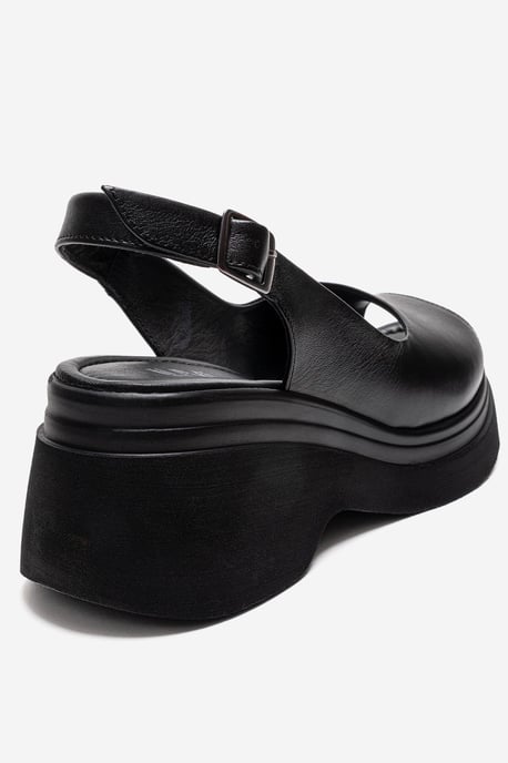 Laure Leder-Keilsandalette - Image 5