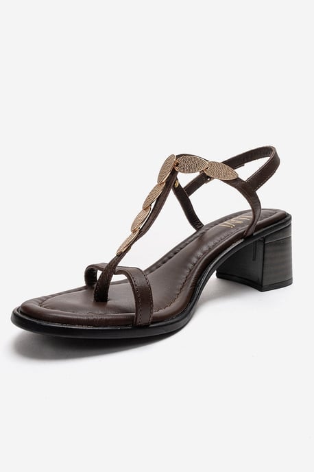 Serona Leder Blockabsatz Sandale - Image 6