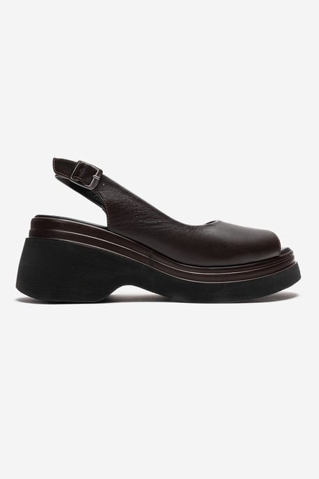 Laure Leder-Keilsandalette - Image 4
