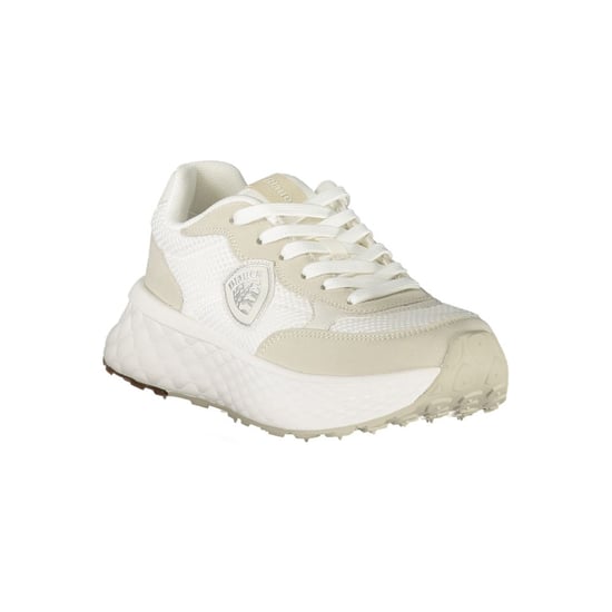 Blauer Weiße Polyurethan Damen Sneaker - Image 2