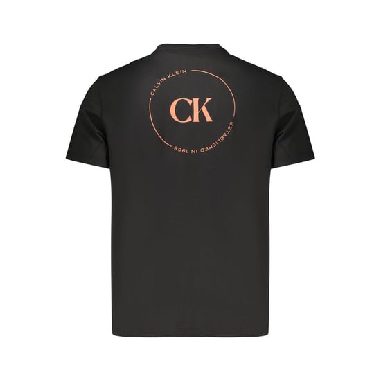 Calvin Klein Schwarzes Baumwoll-T-Shirt, Herren - Schwarz - Image 2