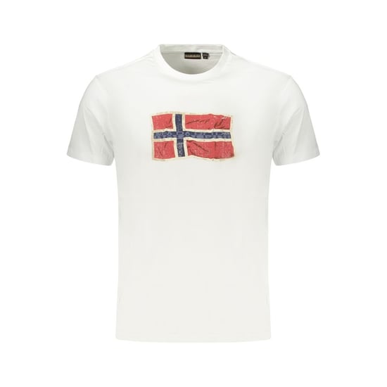 Napapijri Weißes Baumwolle Herren T-Shirt - Image 1